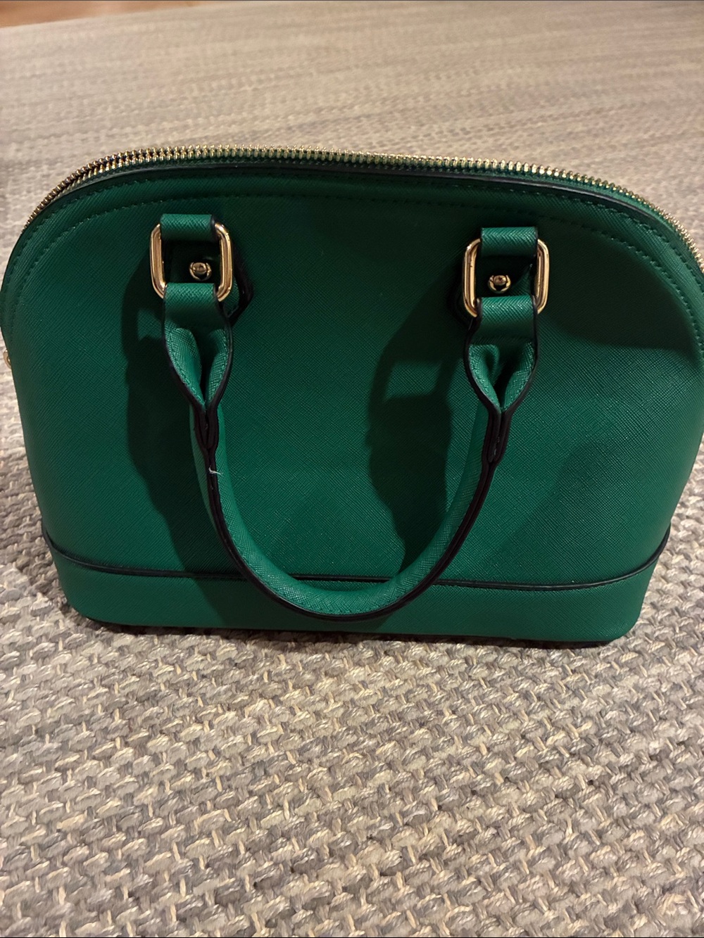Green Dome Satchel Handbag